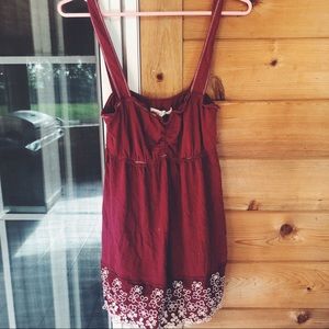 hollister maroon tank
